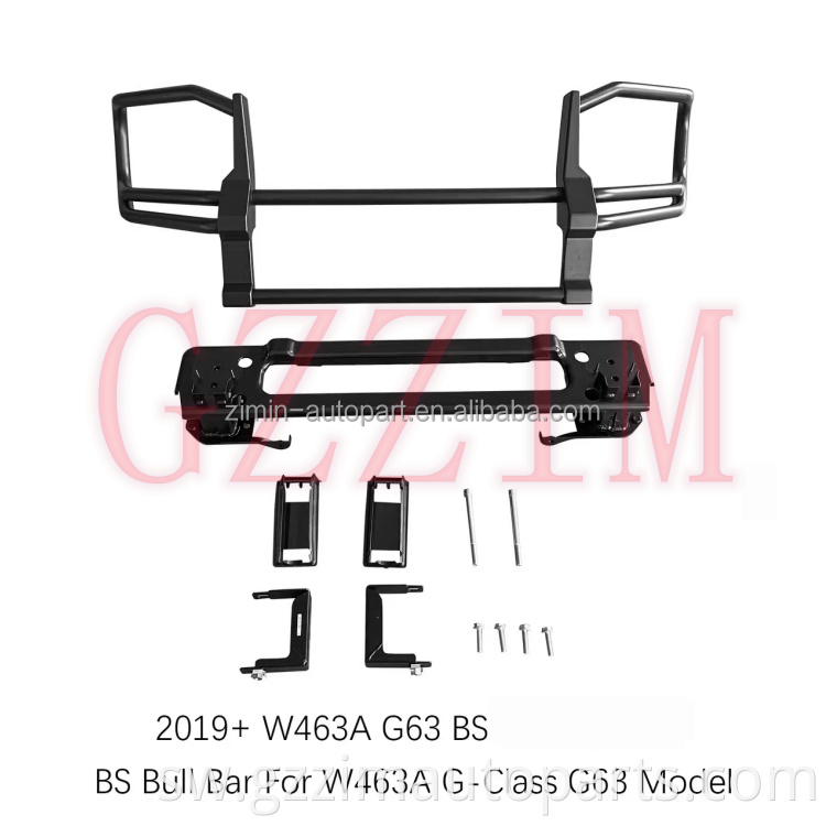 Modified Black Stainless Front Bumper Bull Bar Used For W463A G-Class G63